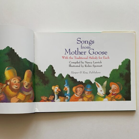 Songs From Mother Goose - Compiled by Nancy Larrick - 1989 1st Edition - Picture 4 of 13